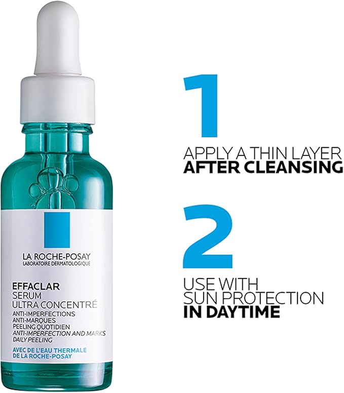 La Roche-Posay Effaclar Acne Serum with Salicylic Acid and Niacinamide for Oily and Acne Prone Skin 30ml
